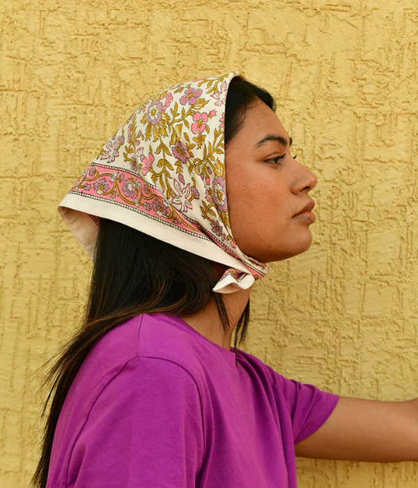 Petit foulard Calypso écru