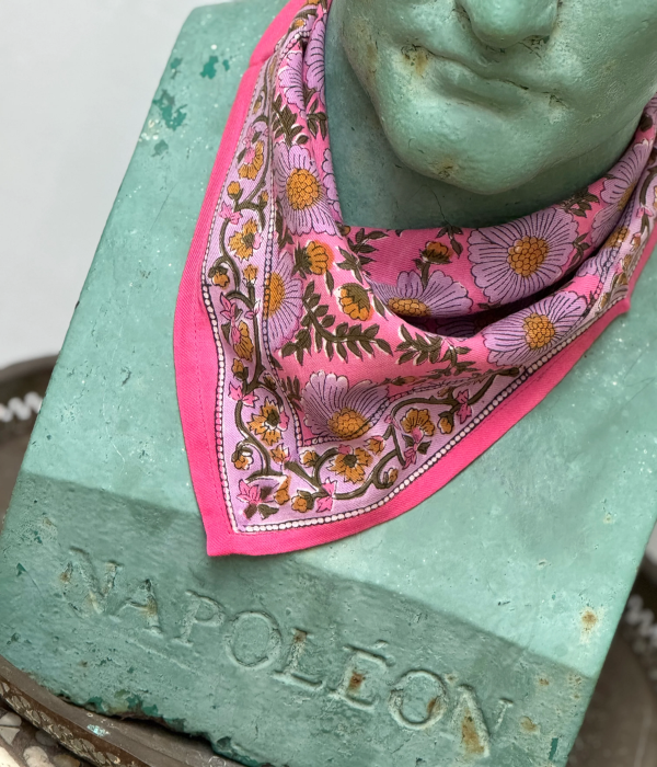 Petit foulard Ravenne Rose
