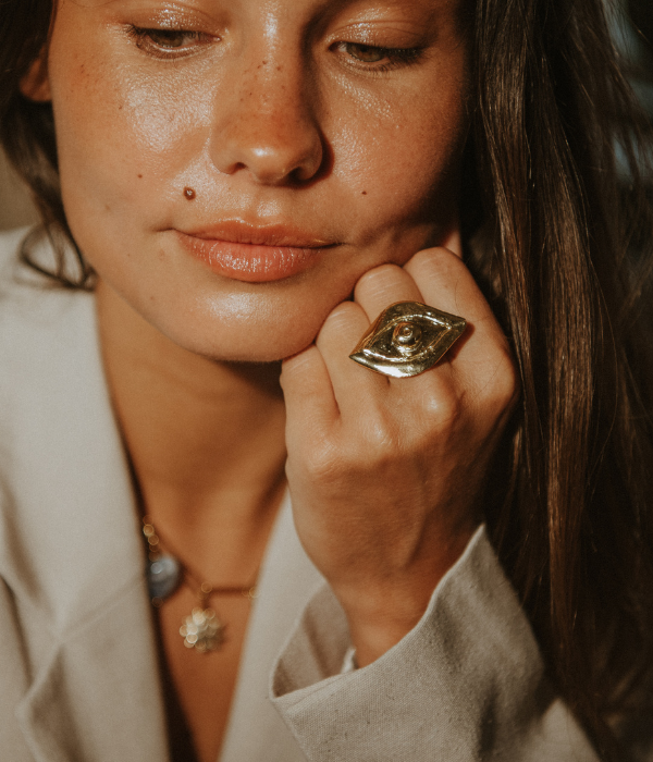Bague golden eye
