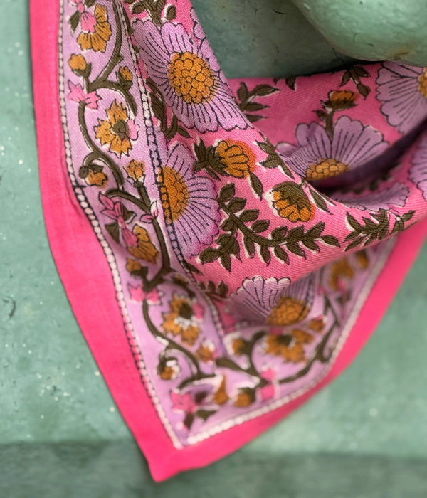 Petit foulard Ravenne Rose