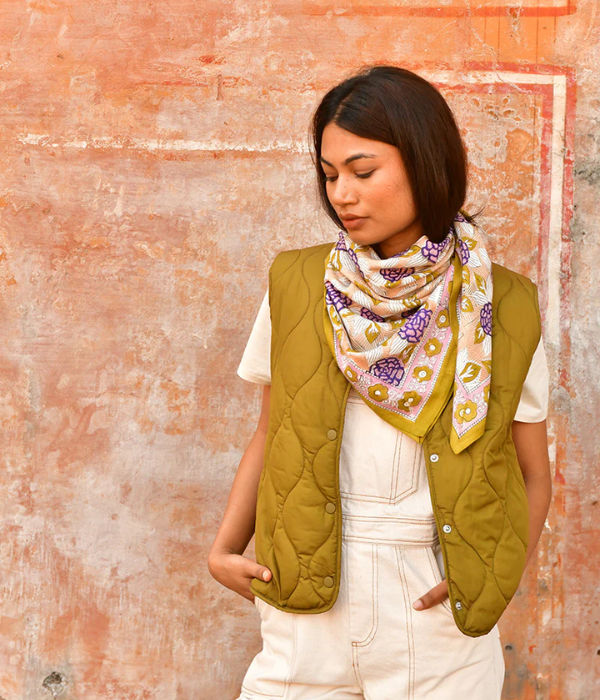 Grand foulard Pénélope Myrtille