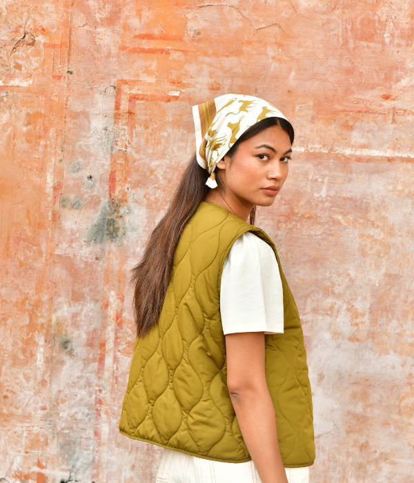 Petit foulard Fauve Noisette