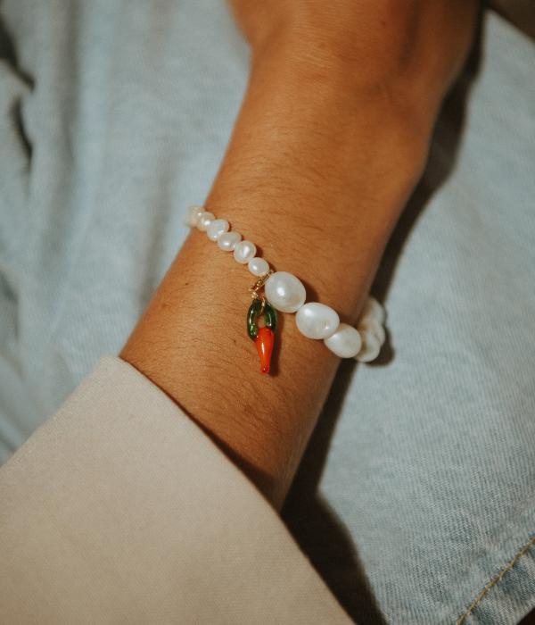 Bracelet asymétrique pimiento