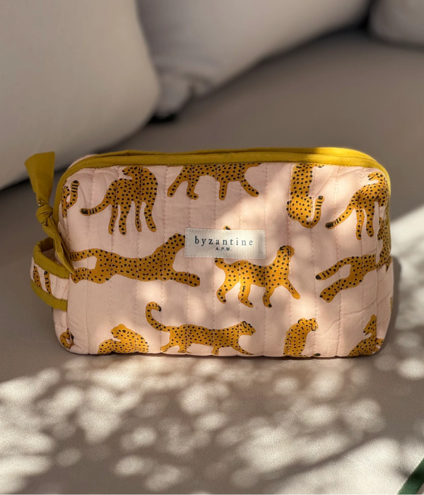 Petite trousse de toilette Fauve noisette