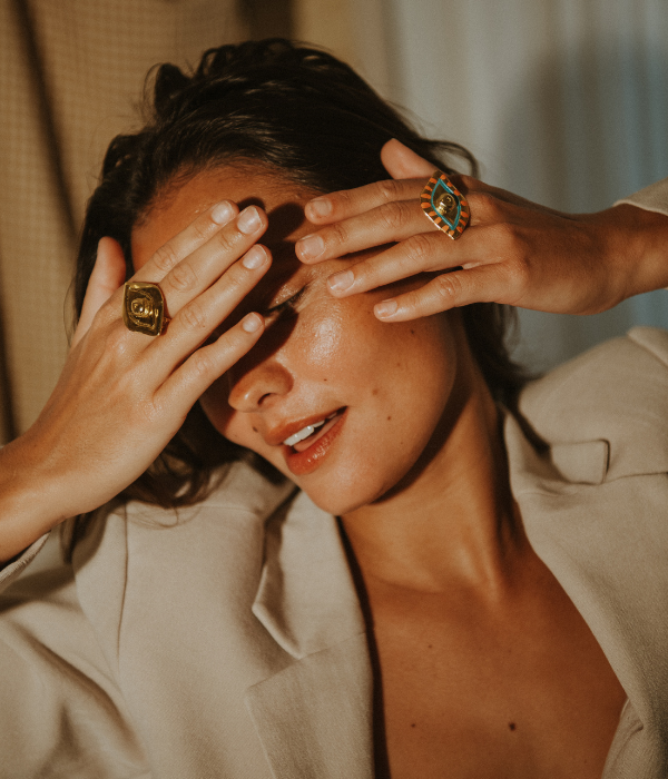 Bague golden eye