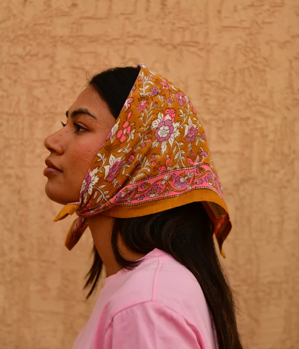Petit foulard Calypso Caramel
