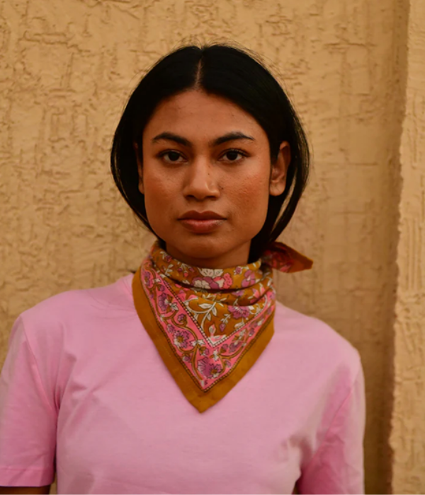 Petit foulard Calypso Caramel