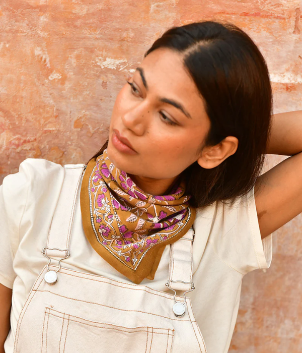 Petit foulard 115 Caramel