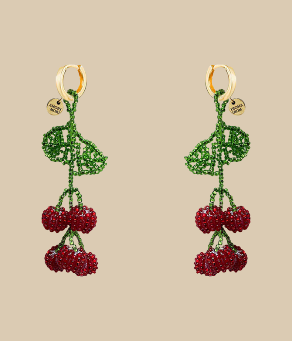 Boucles d'oreilles cerises
