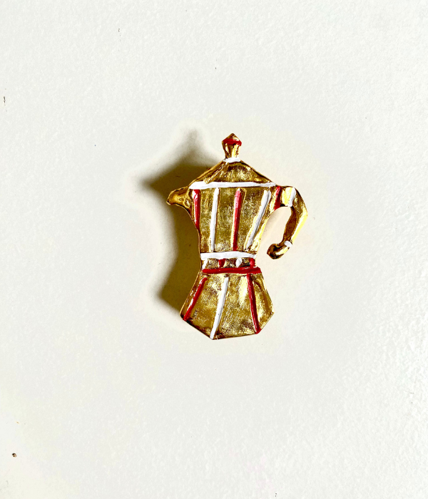 Broche moka pot