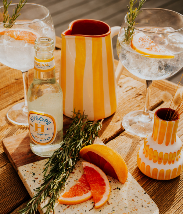 Carafe à rayures