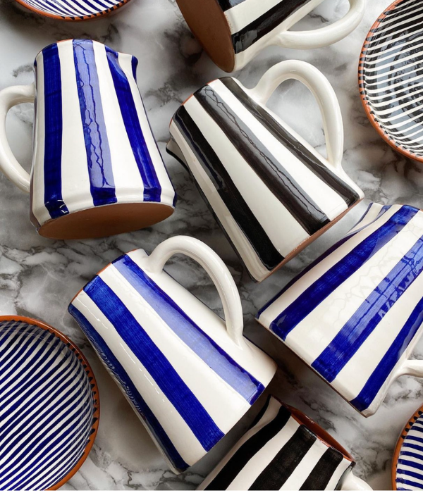 Carafe à rayures