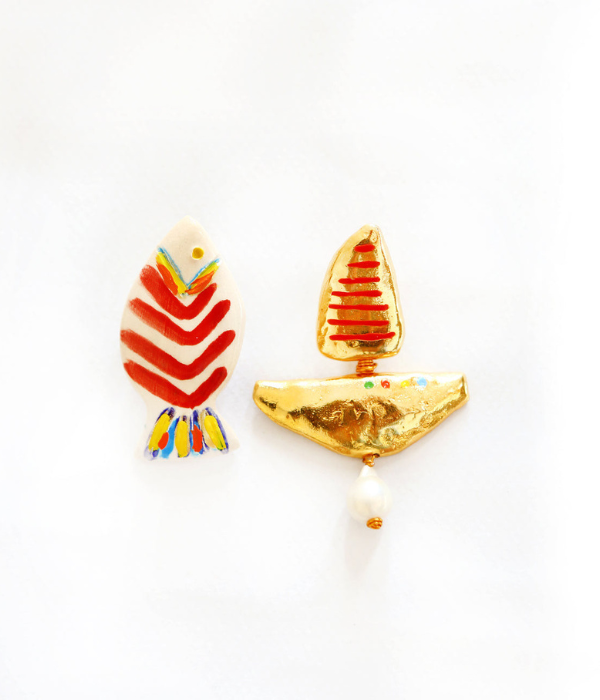 Golden boat and the fish