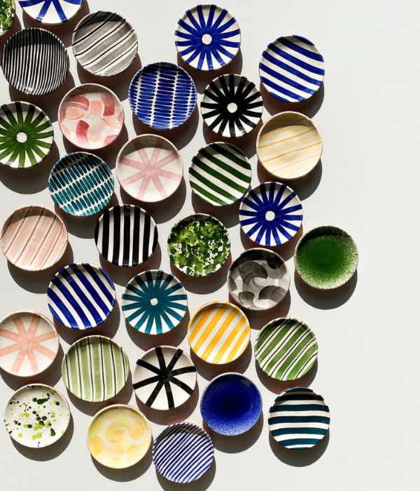 Mini assiette traits