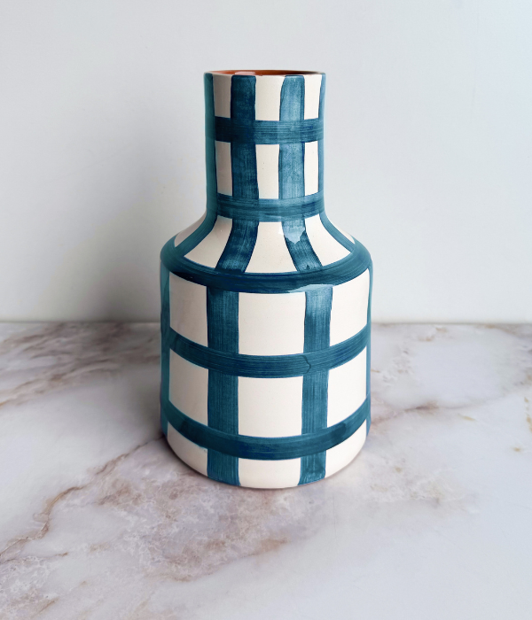 Vase girafe damier
