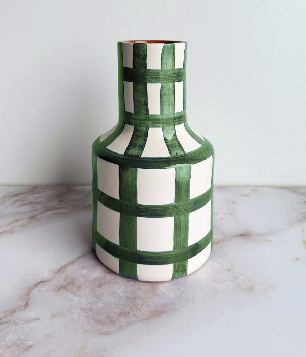 Vase girafe damier