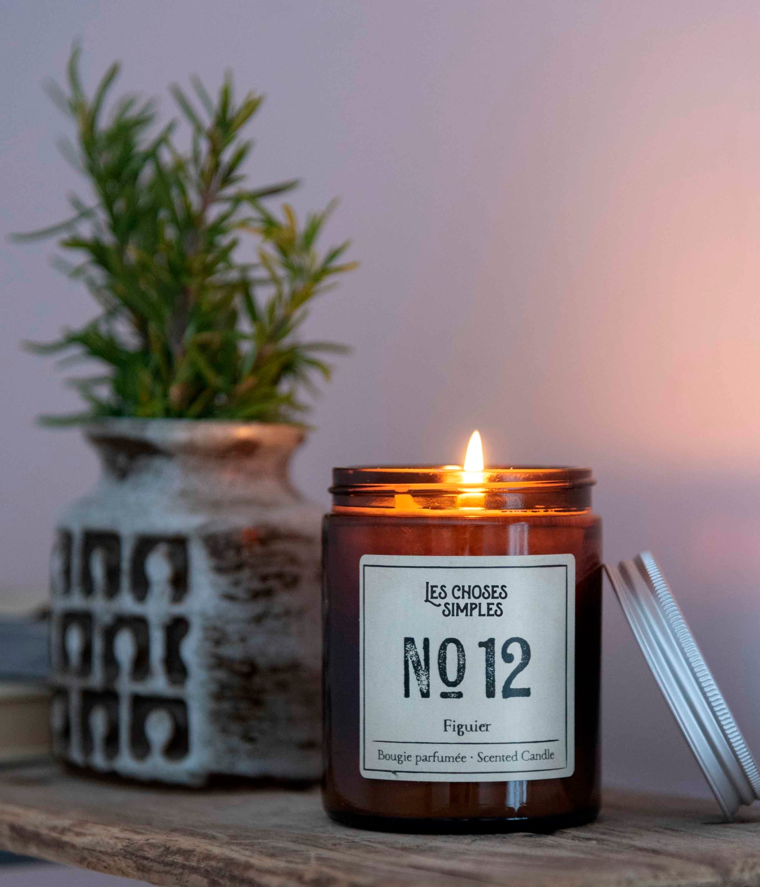 Bougie à la cire végétale, Figuier