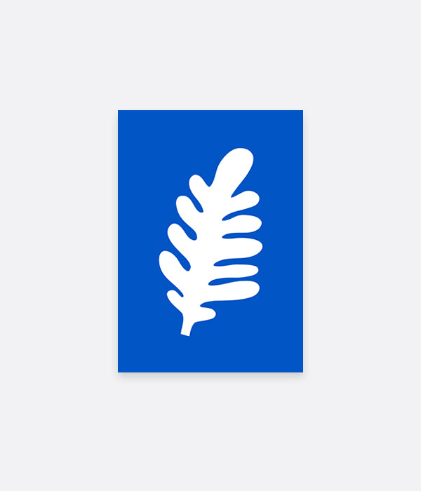 Feuille bleue