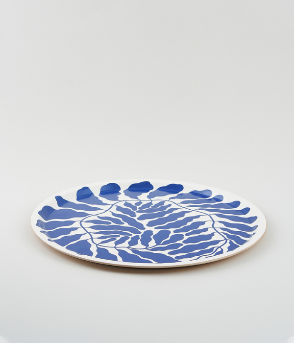 Plateau feuilles circulaire