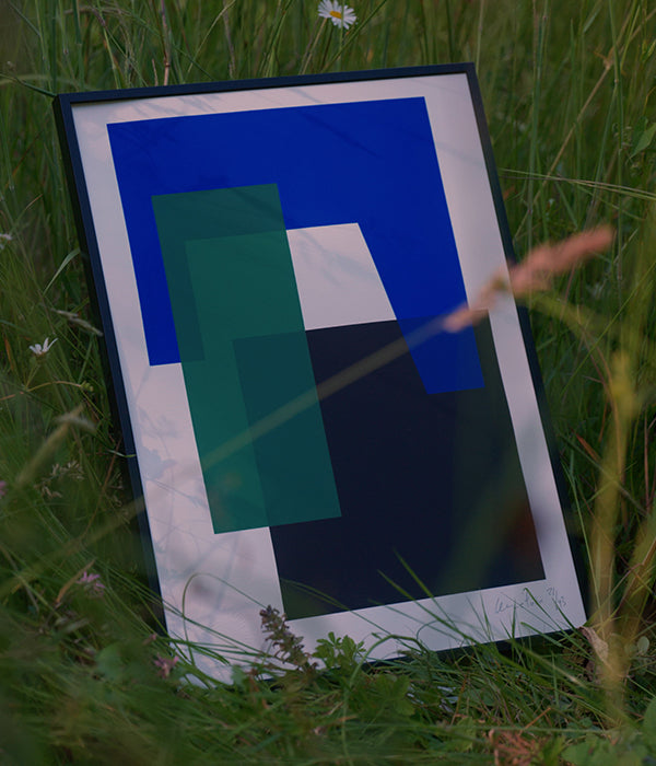 Sans Titre (bleu, vert, noir)