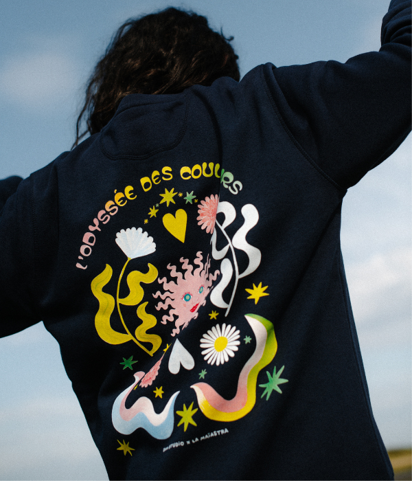 Sweat collab La Maïastra x Bam Studio
