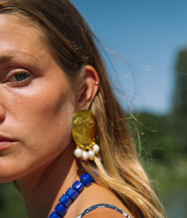 boucles d'oreilles Golden Fancy Dudes