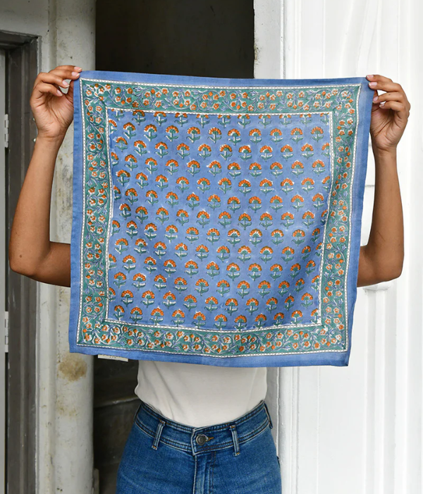 Petit foulard Séléné Bleu