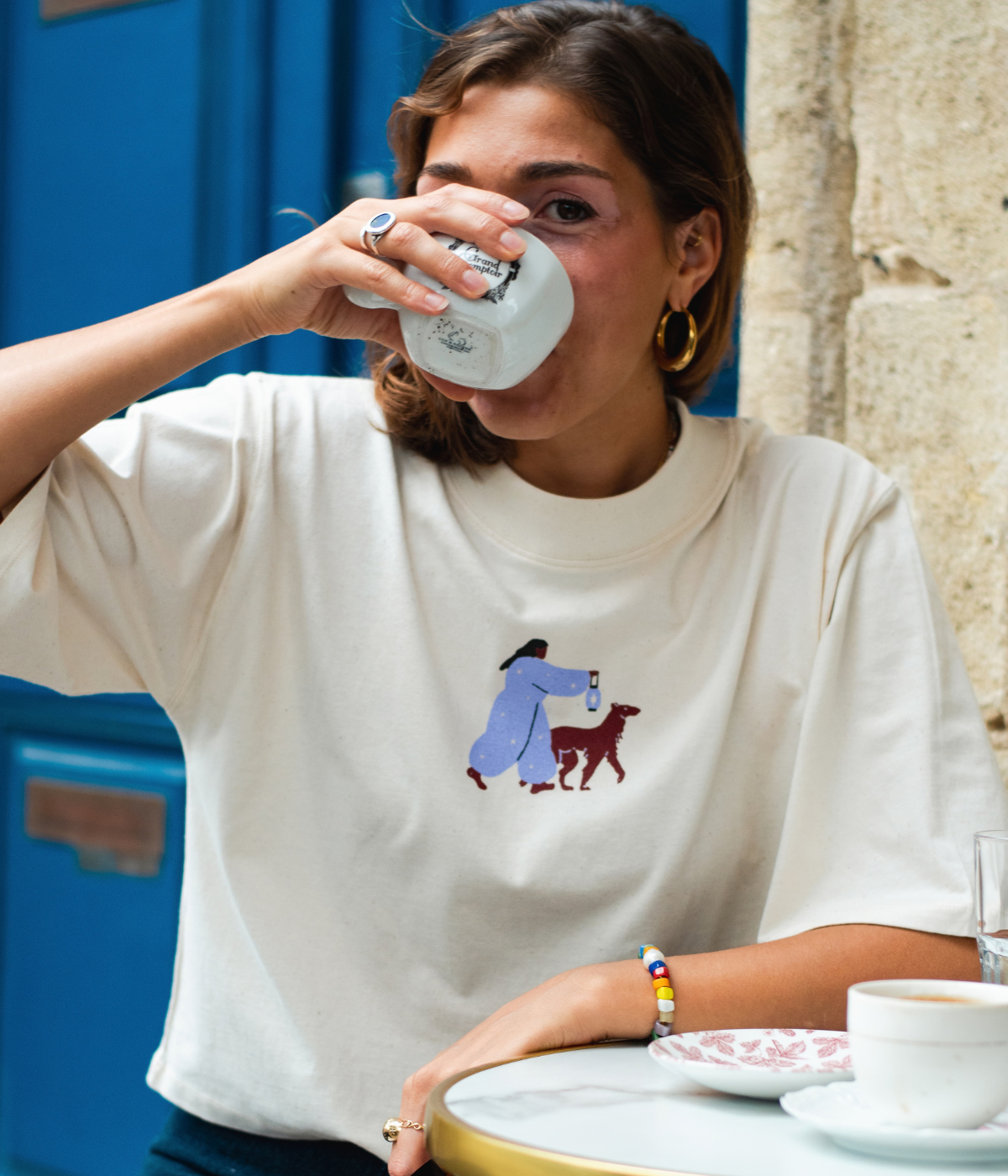 t-shirt collab' La Maïastra x Gabrielle Monceaux