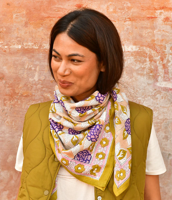 Grand foulard Pénélope Myrtille