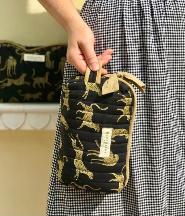 Petite trousse de toilette Fauve noire