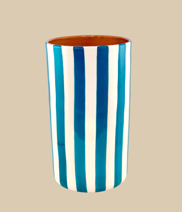 Bold stripe regular vase