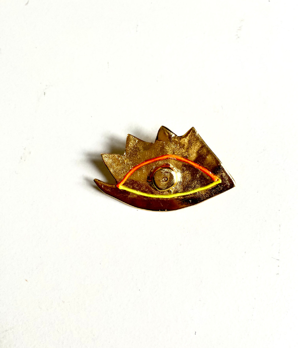 Broche Boncuk doré