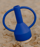 Grand vase à oreilles bleu