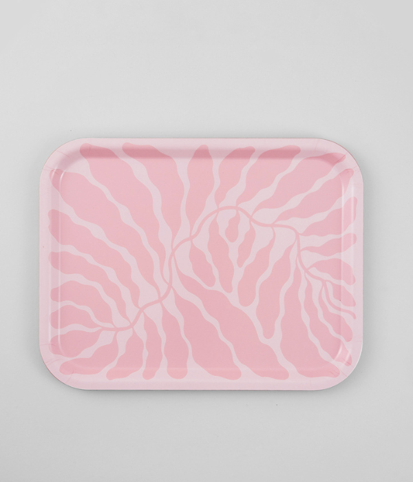 Plateau feuilles rectangulaire