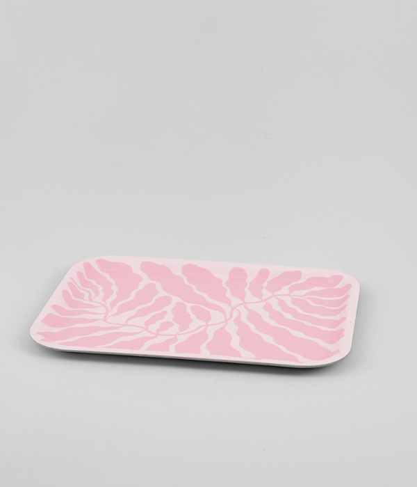 Plateau feuilles rectangulaire